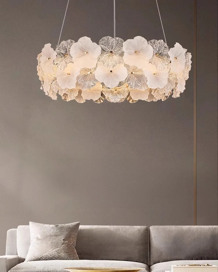 WOMO Glass Flower Chandelier-WM3059 - Image 4