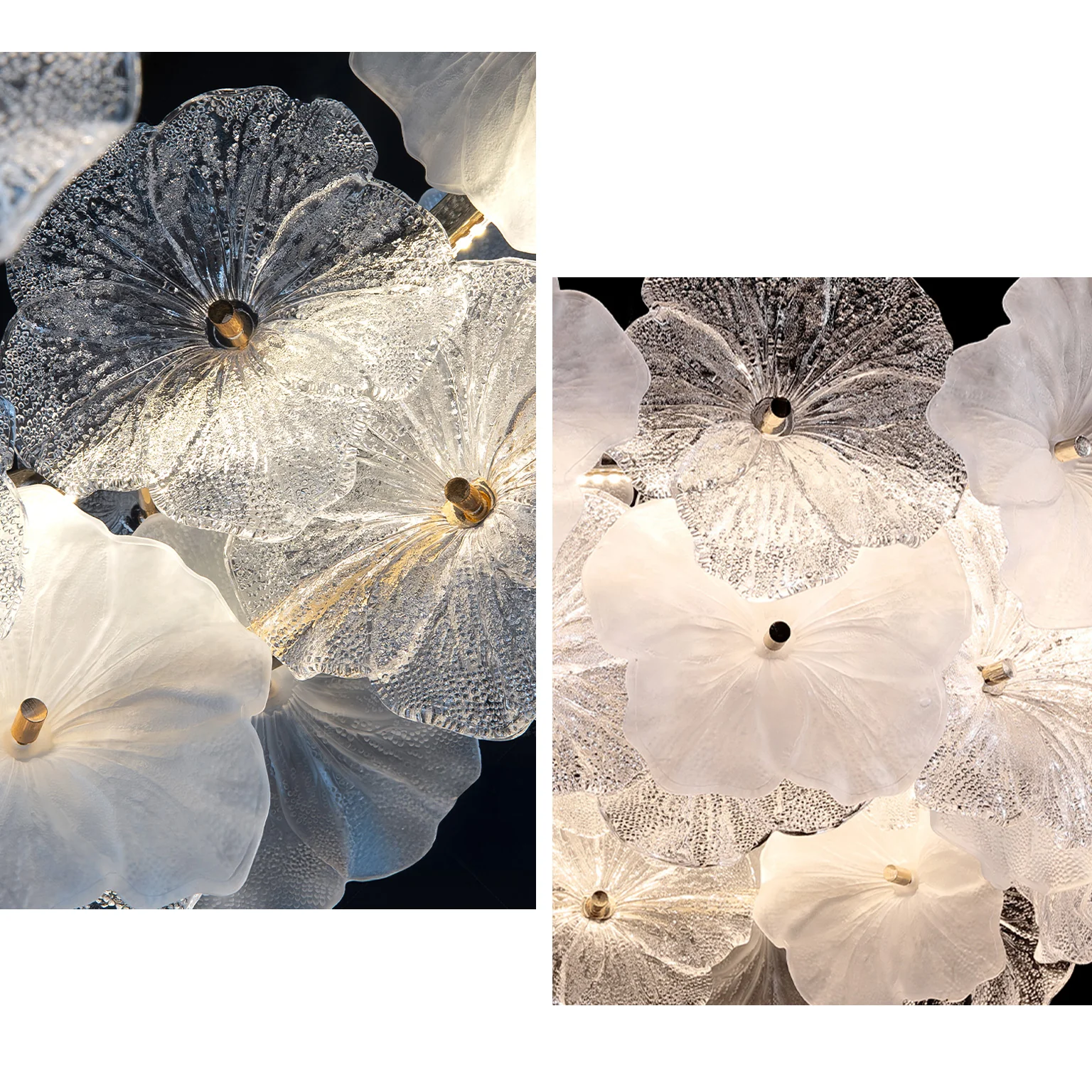 WOMO Glass Flower Chandelier-WM3059 - Image 7
