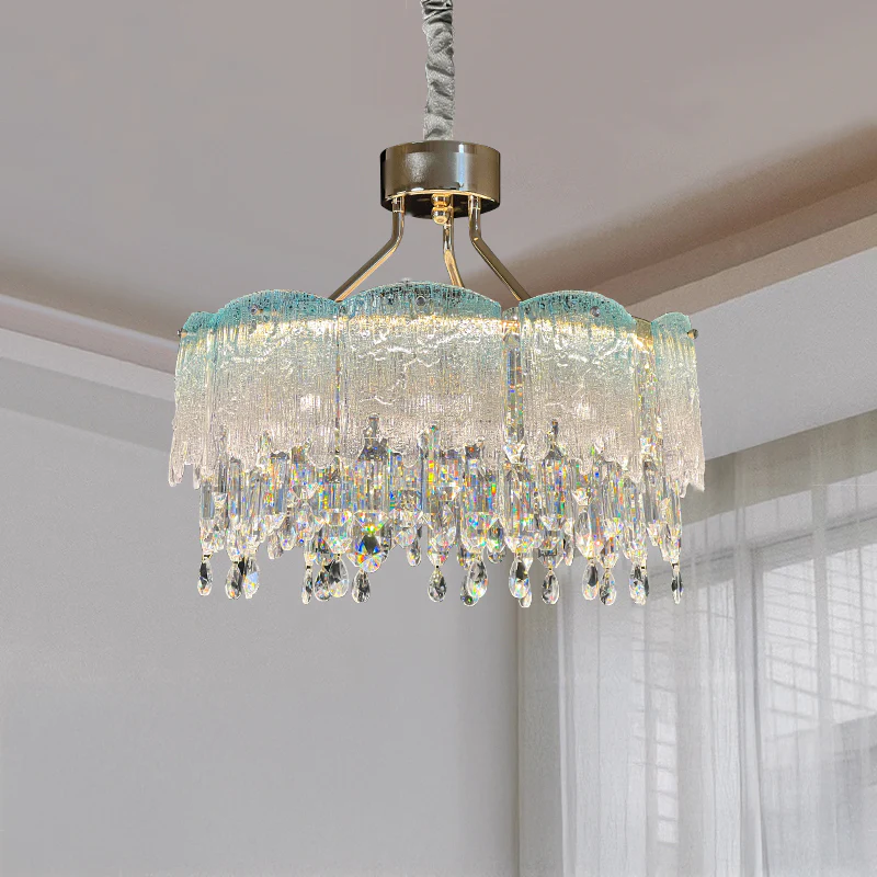 WOMO Glass Fringe Crystal Chandelier-WM3021 - Image 11