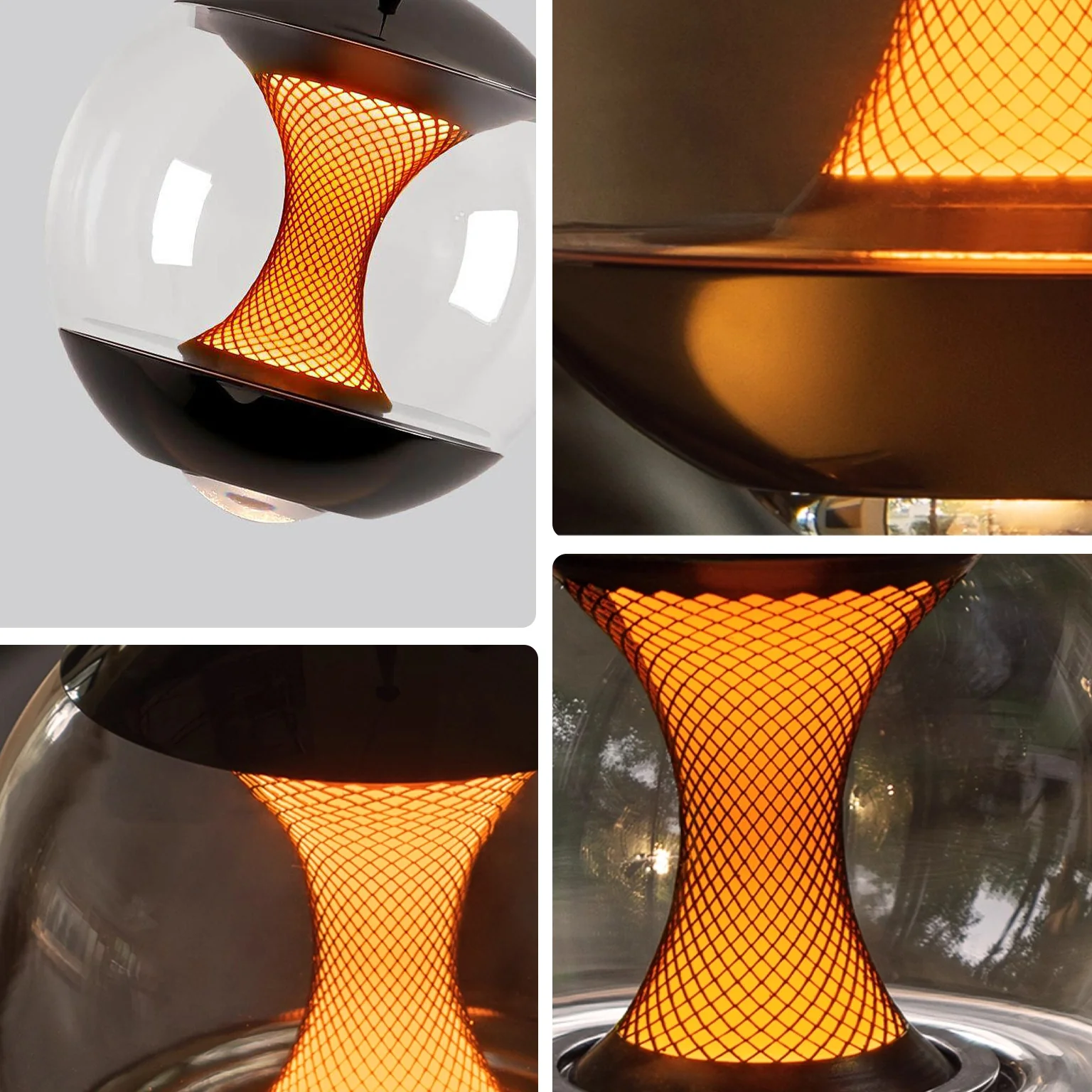 WOMO Glass Globe Afterglow Pendant Light - WM3316 - Image 36