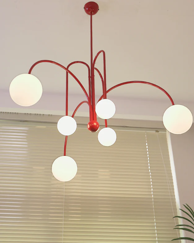 WOMO Glass Globe Arm Chandelier-WM2522 - Image 26