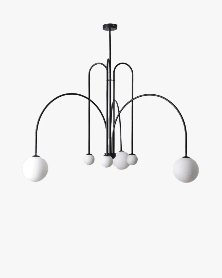 WOMO Glass Globe Arm Chandelier-WM2522 - Image 36