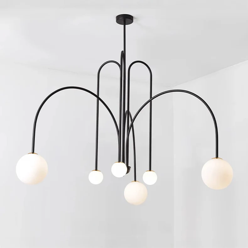 WOMO Glass Globe Arm Chandelier-WM2522 - Image 37