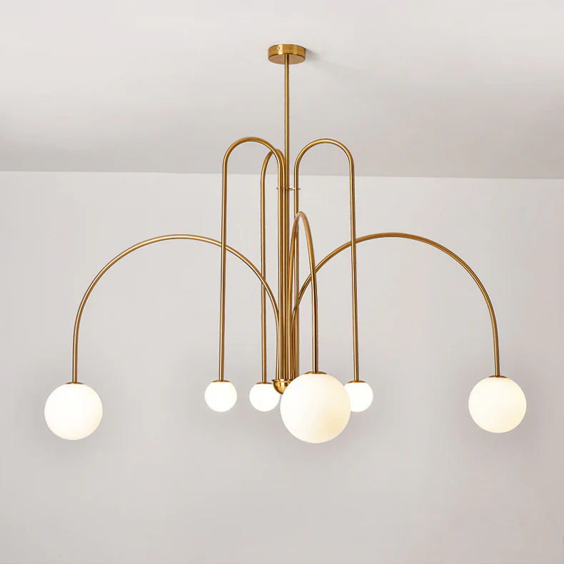 WOMO Glass Globe Arm Chandelier-WM2522 - Image 43