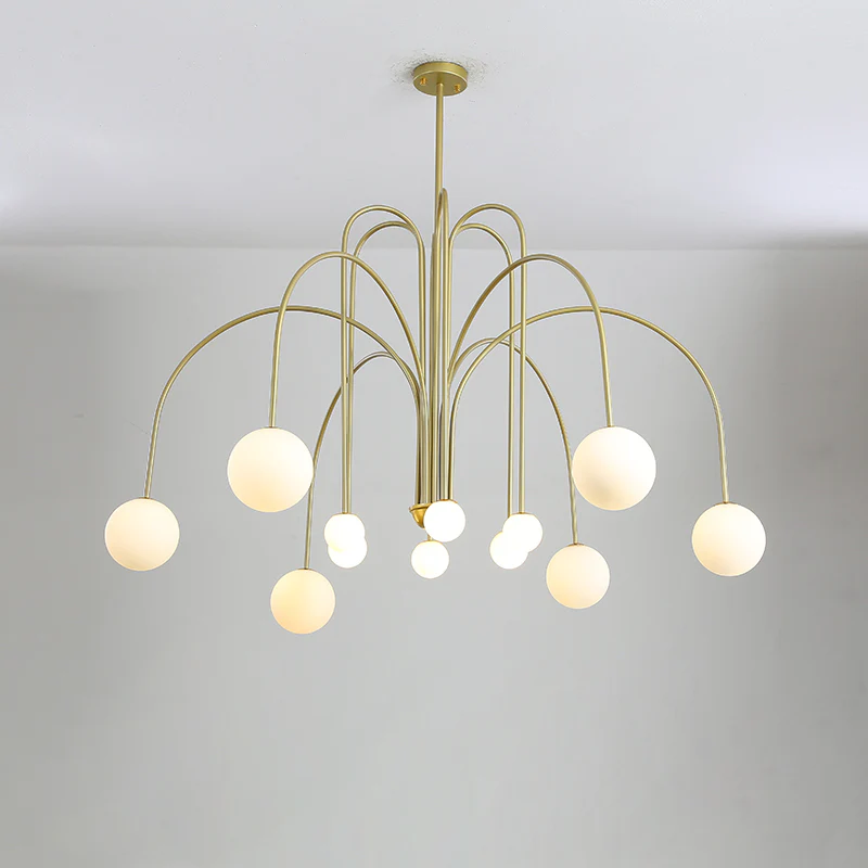 WOMO Glass Globe Arm Chandelier-WM2522 - Image 47
