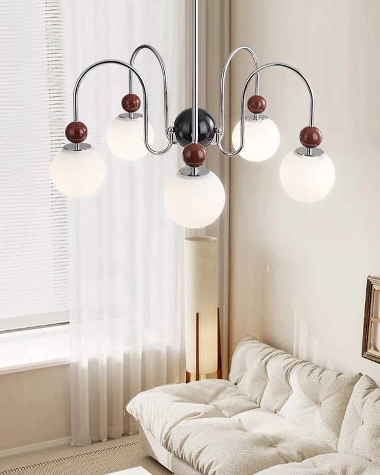 WOMO Glass Globe Arm Chandelier-WM2617 - Image 2