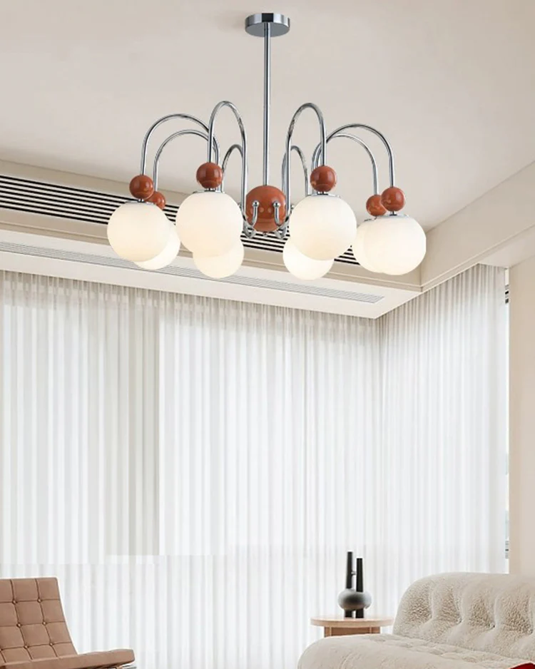 WOMO Glass Globe Arm Chandelier-WM2617 - Image 3