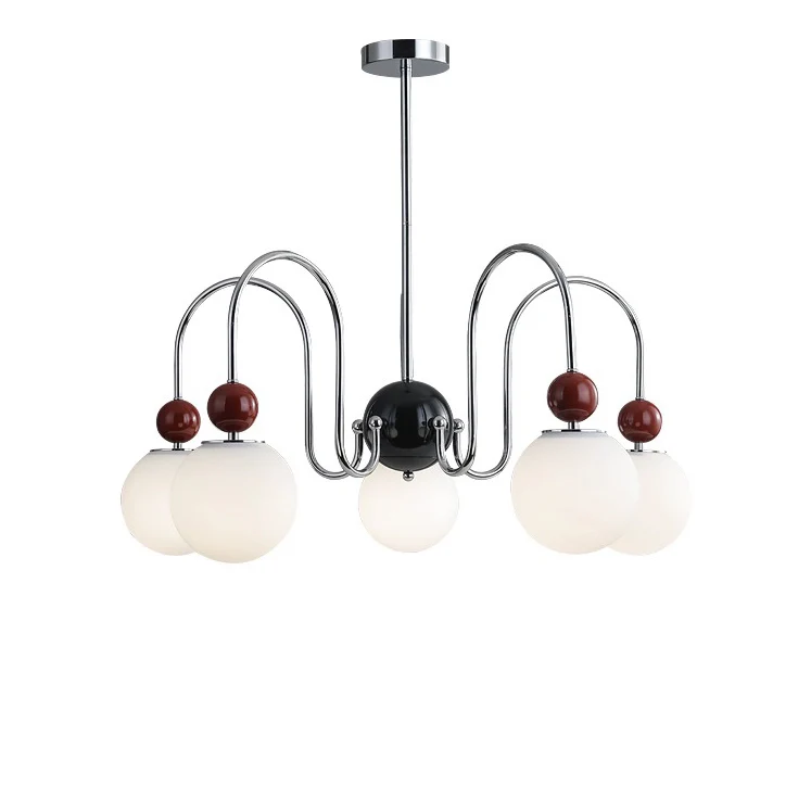 WOMO Glass Globe Arm Chandelier-WM2617 - Image 9