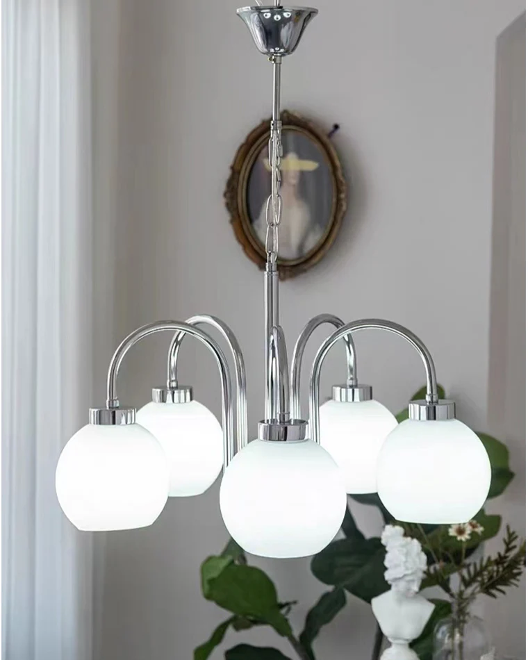 WOMO Glass Globe Arm Chandelier-WM2718 - Image 3
