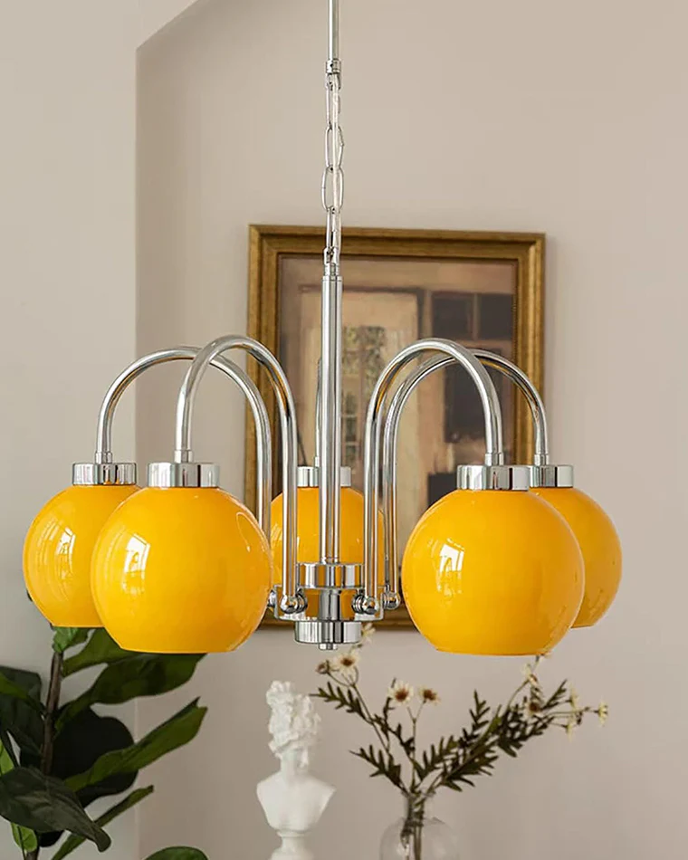 WOMO Glass Globe Arm Chandelier-WM2718 - Image 6