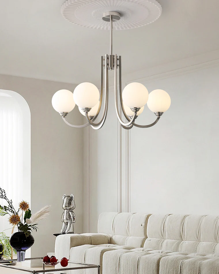WOMO Glass Globe Arm Chandelier-WM2942 - Image 8