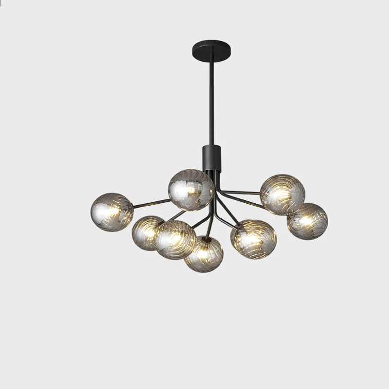 WOMO Glass Globe Brass Chandelier-WM2372 - Image 7