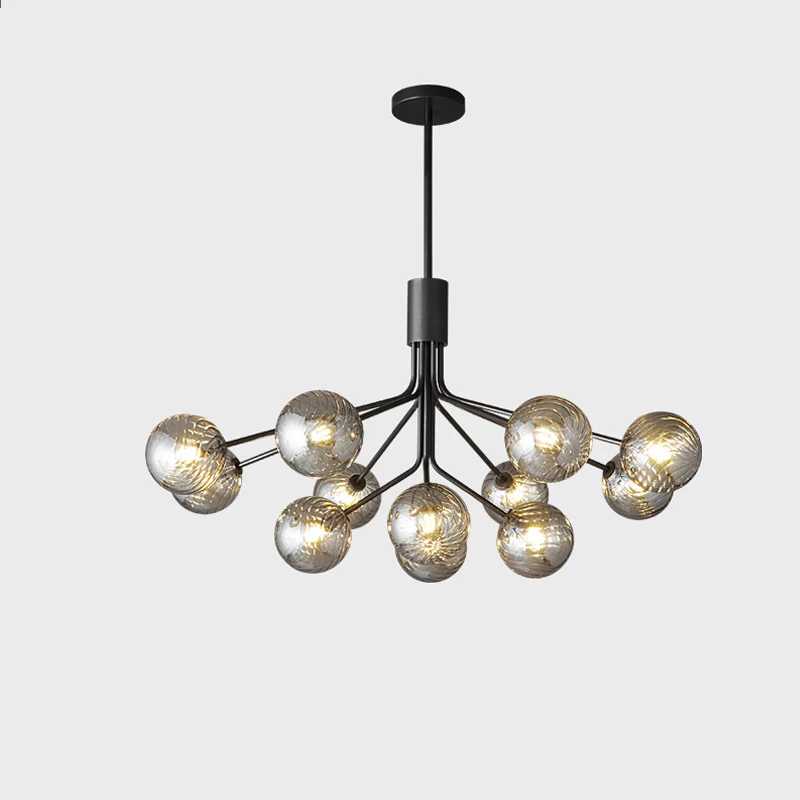 WOMO Glass Globe Brass Chandelier-WM2372 - Image 9