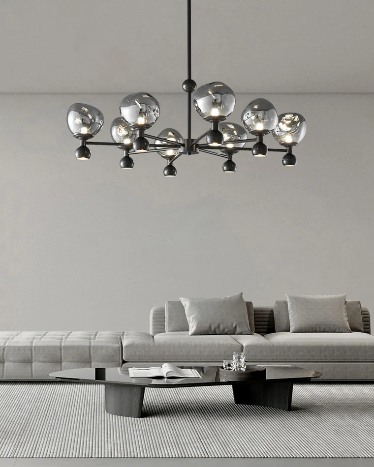 WOMO Glass Globe Chandelier-WM2454 - Image 3