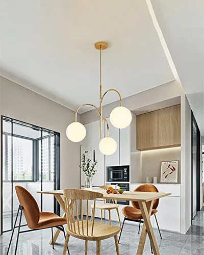 WOMO Glass Globe Arm Chandelier-WM2700 - Image 3