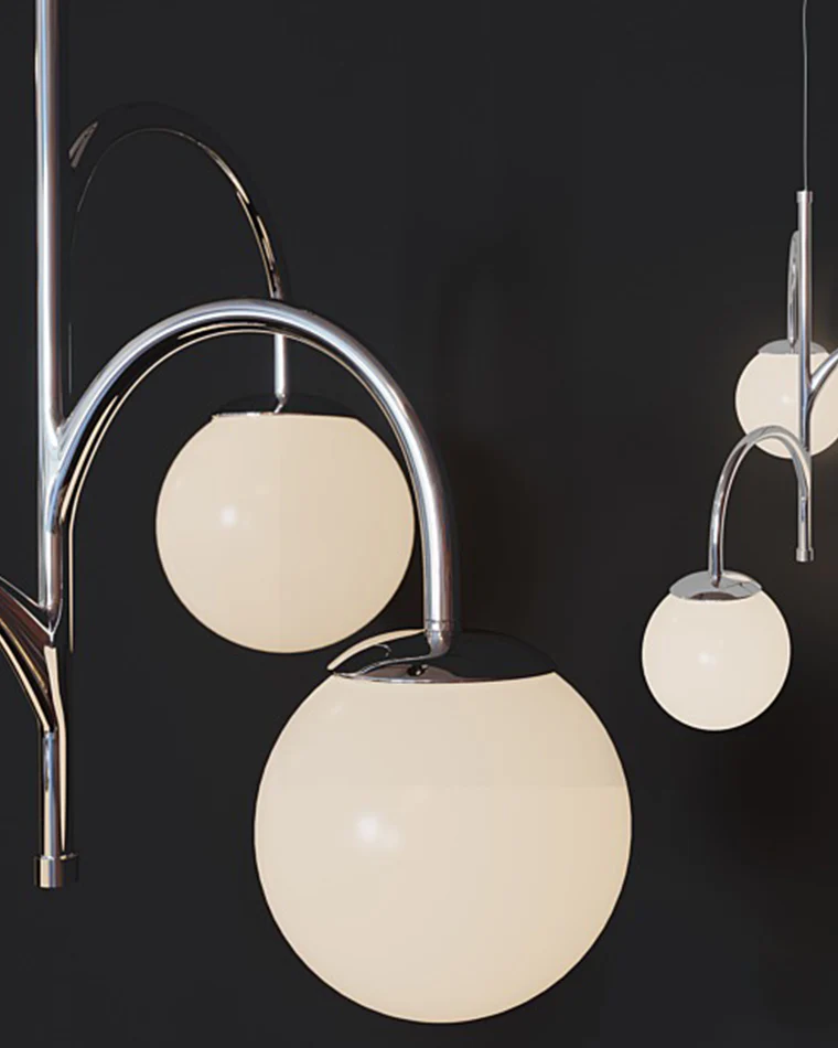 WOMO Glass Globe Arm Chandelier-WM2700 - Image 8