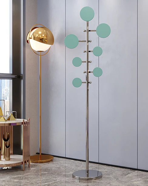 WOMO Glass Globe Floor Lamp-WM7134 - Image 3
