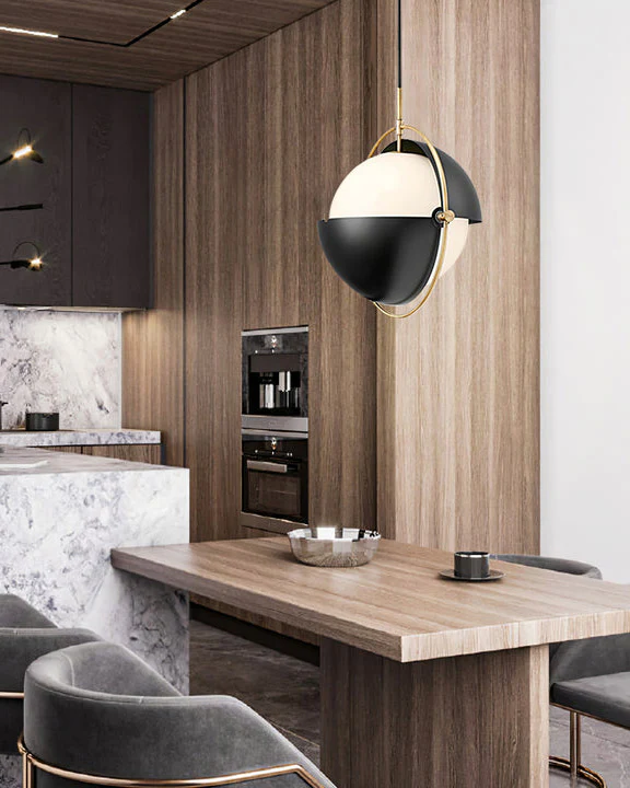 WOMO Adjustable Glass Globe Pendant Light-WM2563 - Image 10