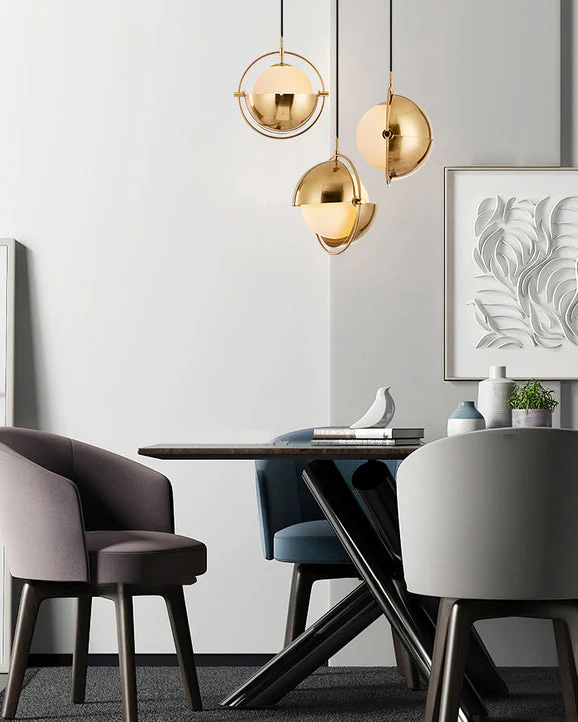 WOMO Adjustable Glass Globe Pendant Light-WM2563 - Image 11