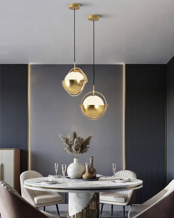 WOMO Adjustable Glass Globe Pendant Light-WM2563 - Image 12
