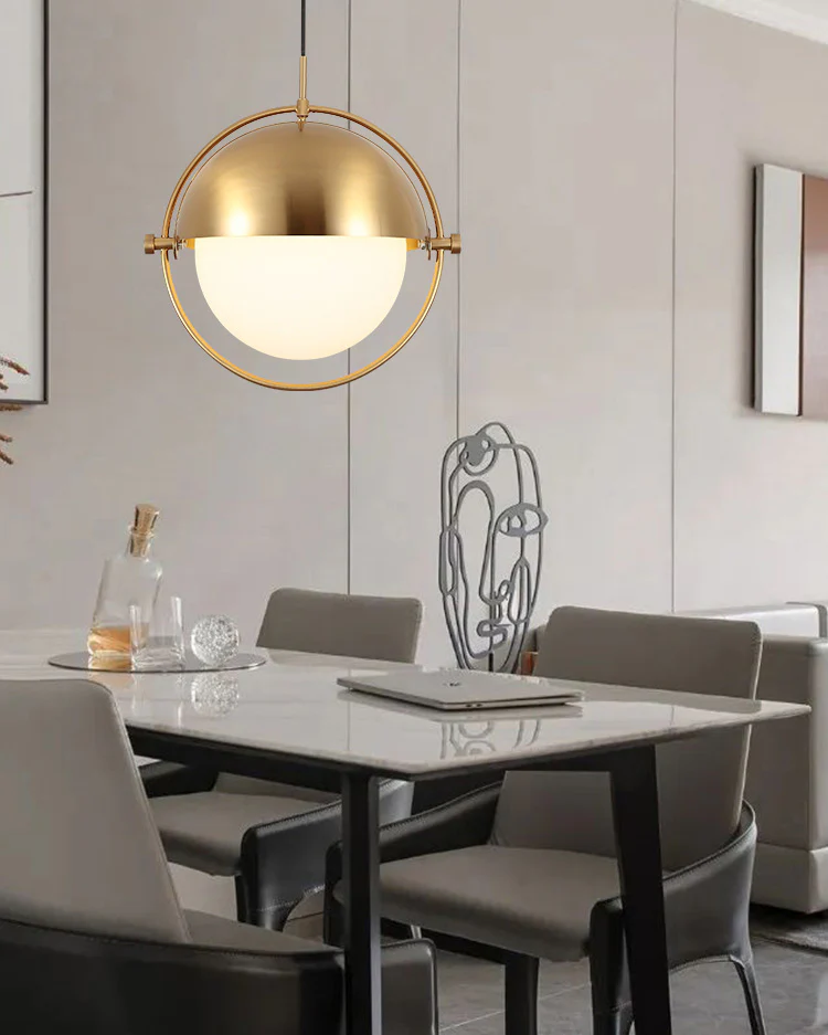 WOMO Adjustable Glass Globe Pendant Light-WM2563 - Image 14