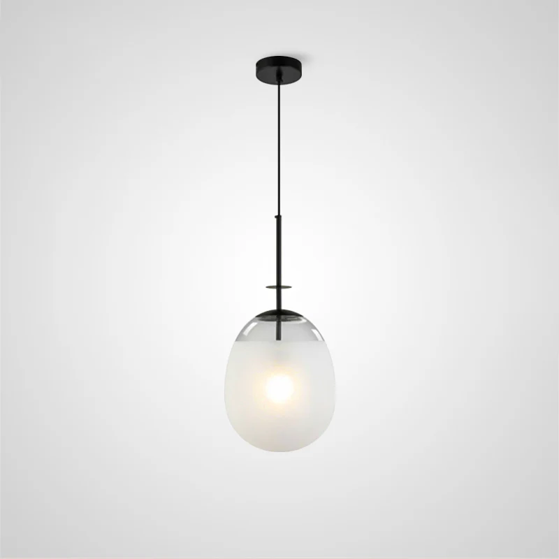 WOMO Frosted Glass Globe Pendant Light-WM2616 - Image 11