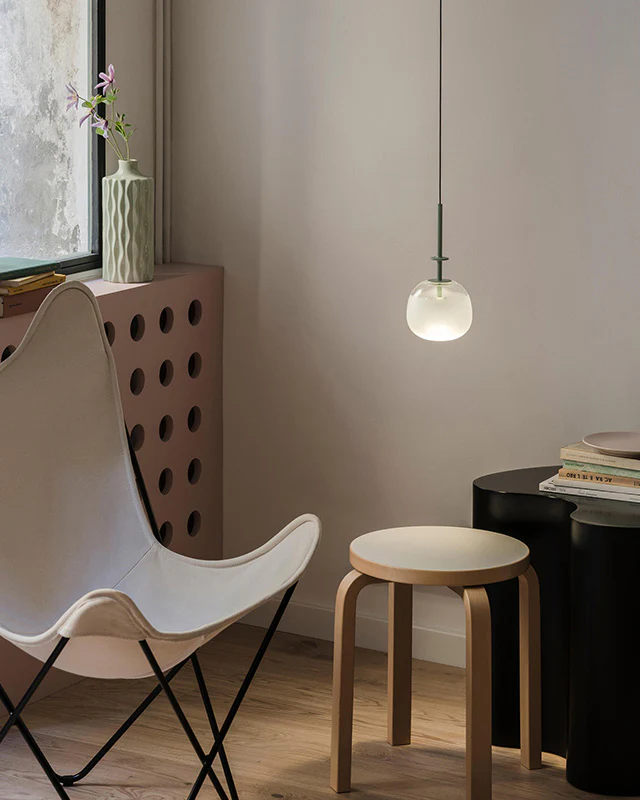 WOMO Frosted Glass Globe Pendant Light-WM2616 - Image 4