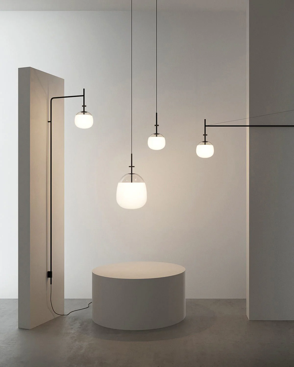 WOMO Frosted Glass Globe Pendant Light-WM2616 - Image 5