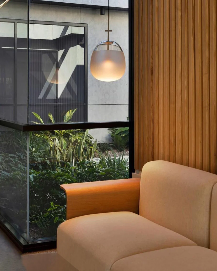 WOMO Frosted Glass Globe Pendant Light-WM2616 - Image 7
