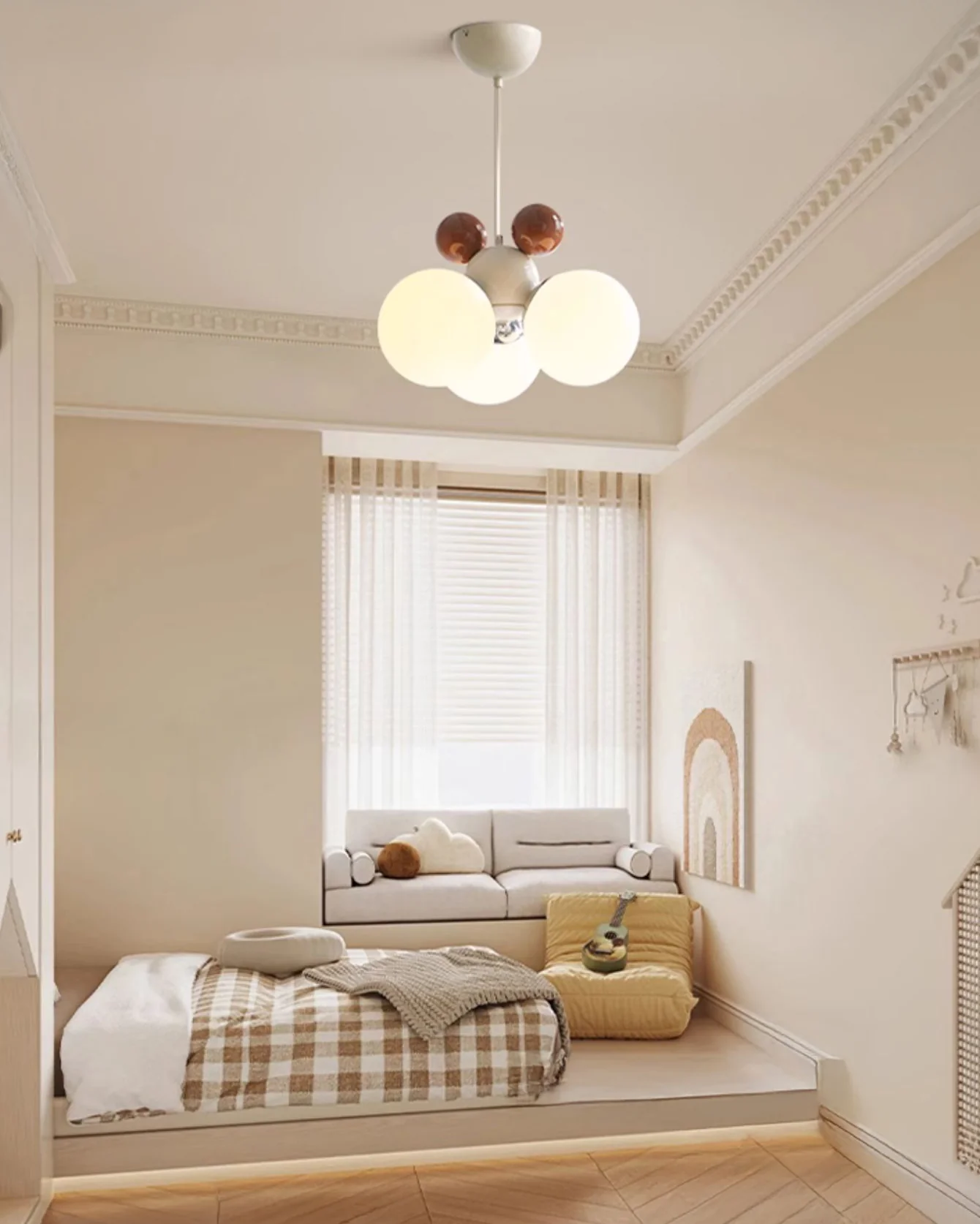 WOMO Glass Globe Pendant Light-WM2982 - Image 3