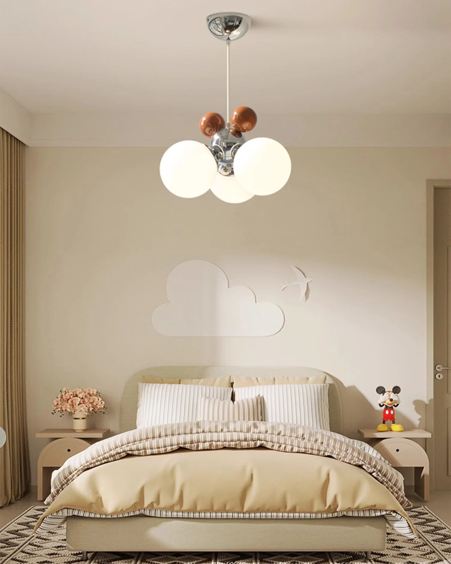 WOMO Glass Globe Pendant Light-WM2982 - Image 5