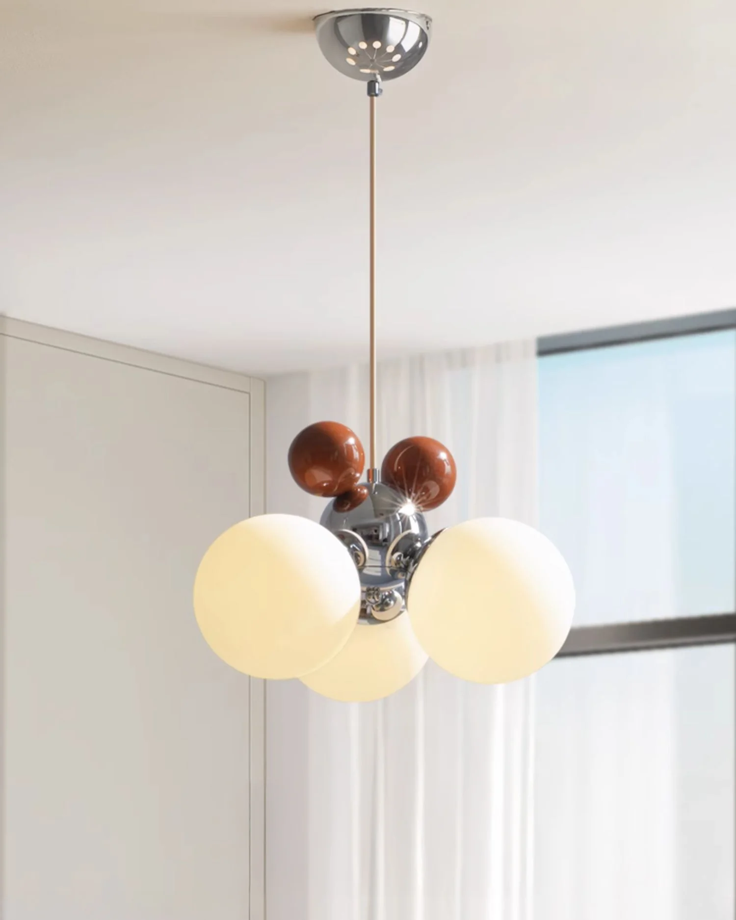 WOMO Glass Globe Pendant Light-WM2982 - Image 6