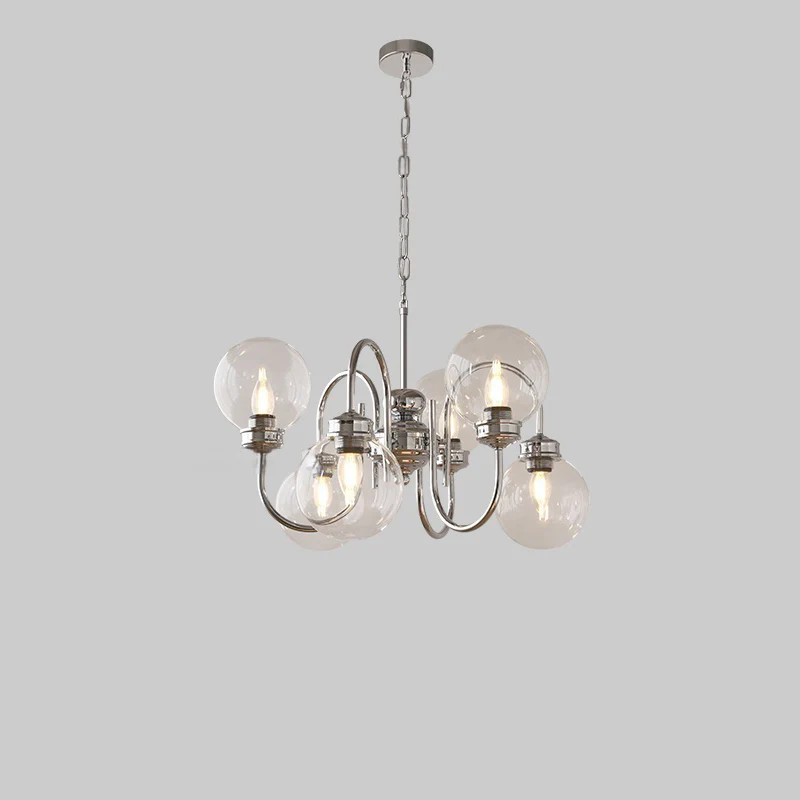 WOMO Glass Globe Pendant Light-WM3073 - Image 11