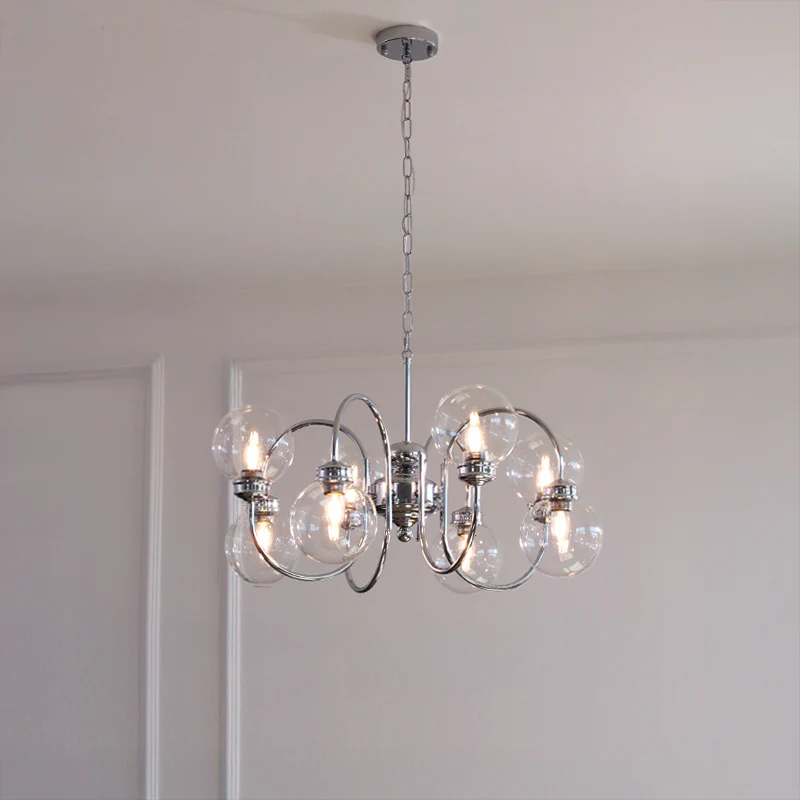 WOMO Glass Globe Pendant Light-WM3073 - Image 12