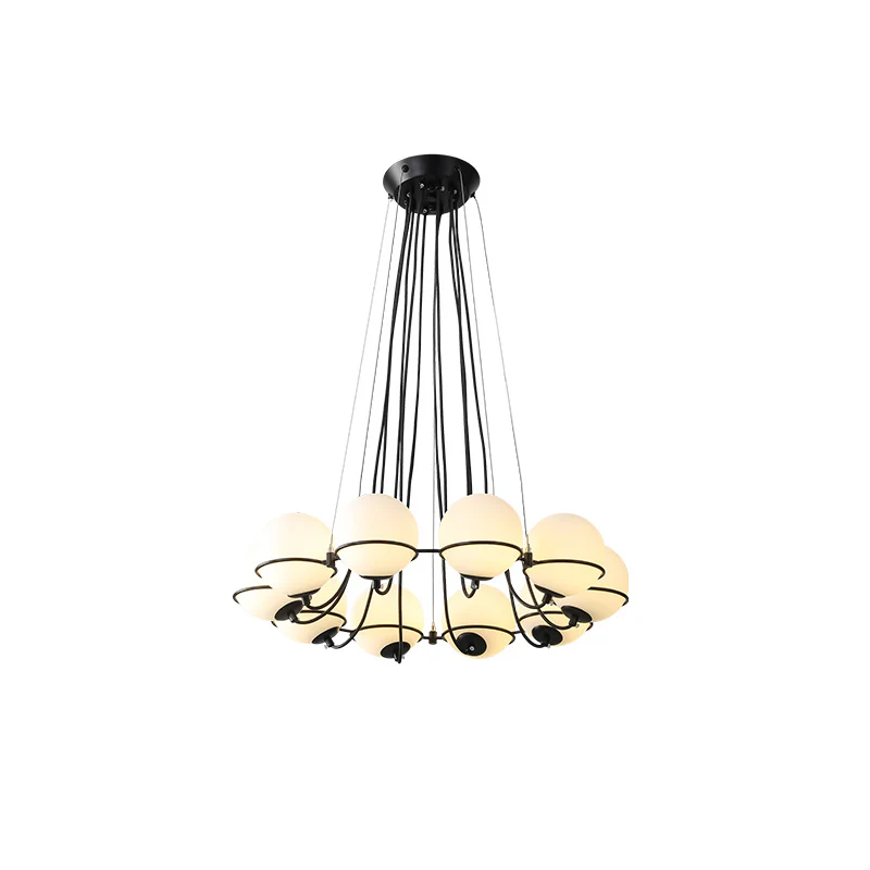 WOMO Glass Globe Round Chandelier-WM2623 - Image 10