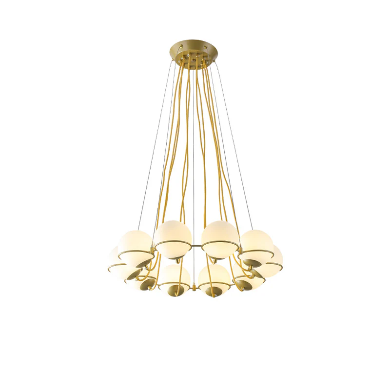 WOMO Glass Globe Round Chandelier-WM2623 - Image 12
