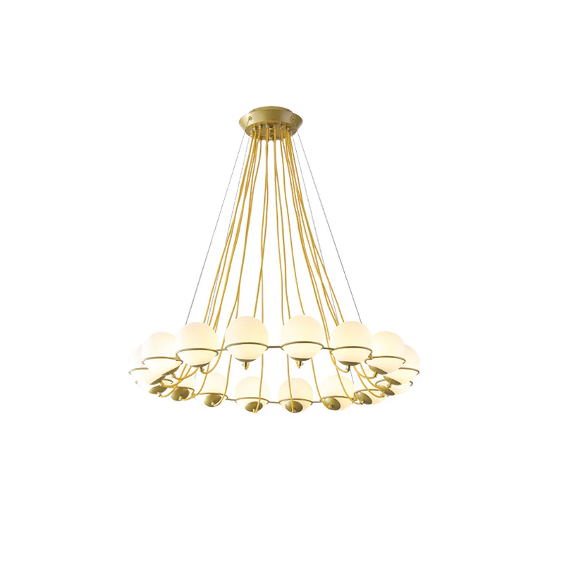 WOMO Glass Globe Round Chandelier-WM2623 - Image 16