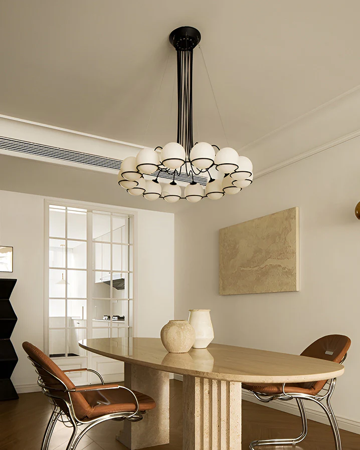 WOMO Glass Globe Round Chandelier-WM2623 - Image 7