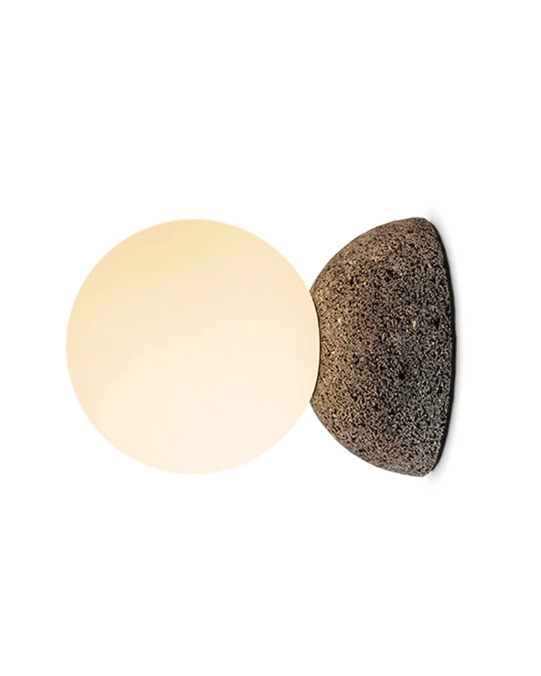 WOMO White & Black Glass Globe Wall Sconce-WM6103 - Image 20
