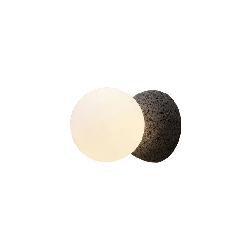 WOMO White & Black Glass Globe Wall Sconce-WM6103 - Image 24