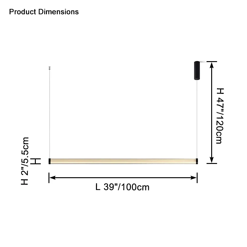 WOMO Glass Linear Pedant Light-WM2631 - Image 14