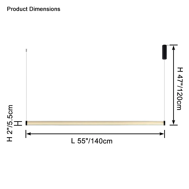 WOMO Glass Linear Pedant Light-WM2631 - Image 18