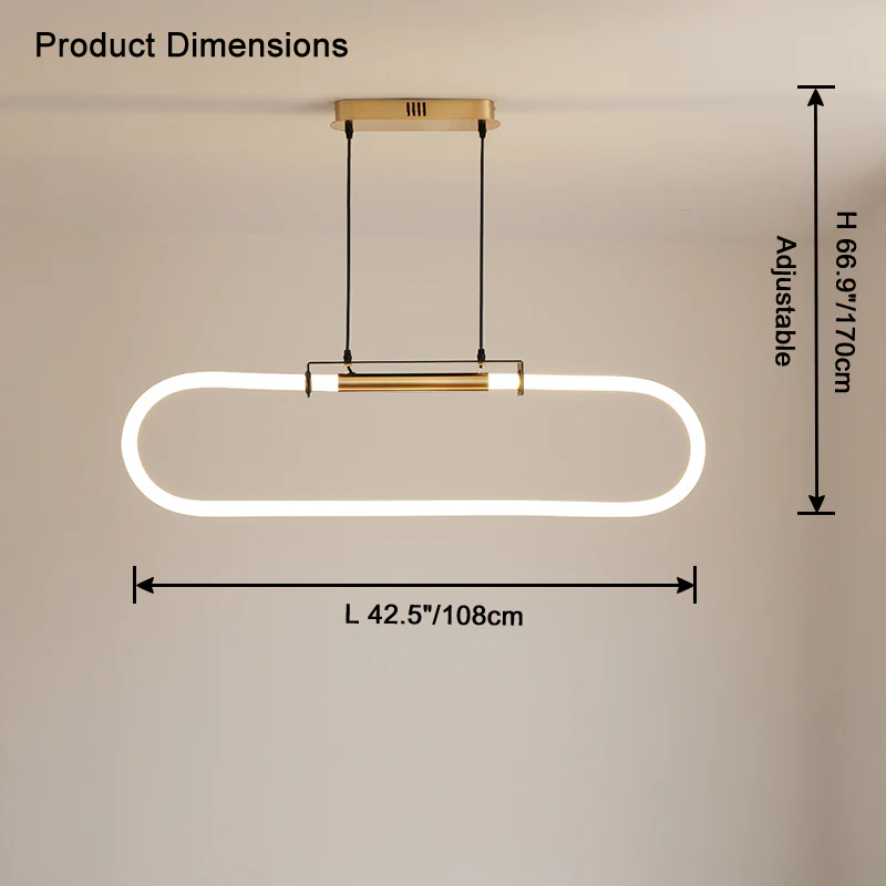 WOMO Oval Led Chandelier-WM2821 - Image 11