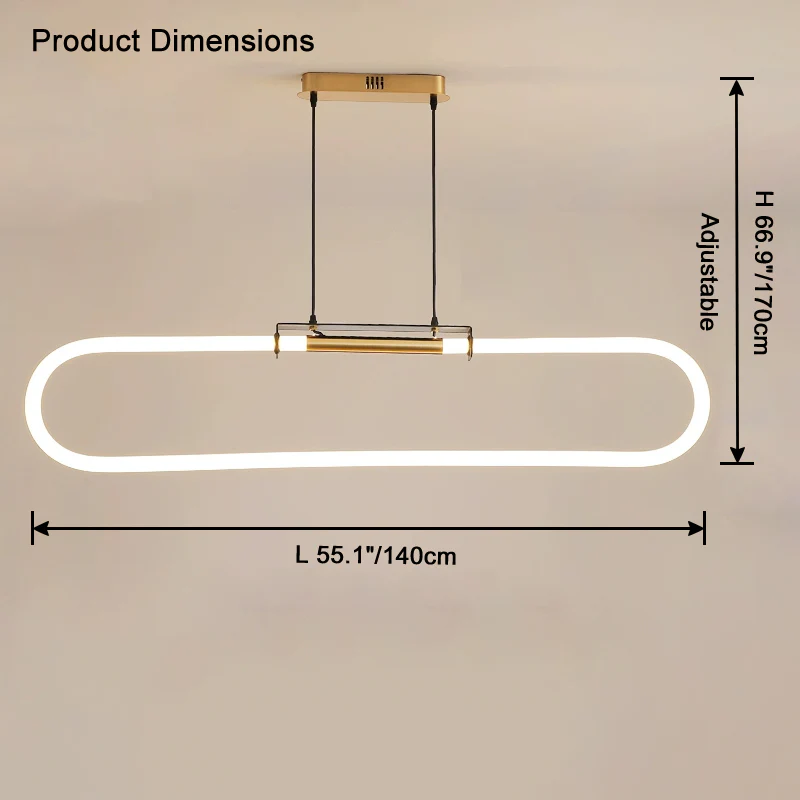 WOMO Oval Led Chandelier-WM2821 - Image 13