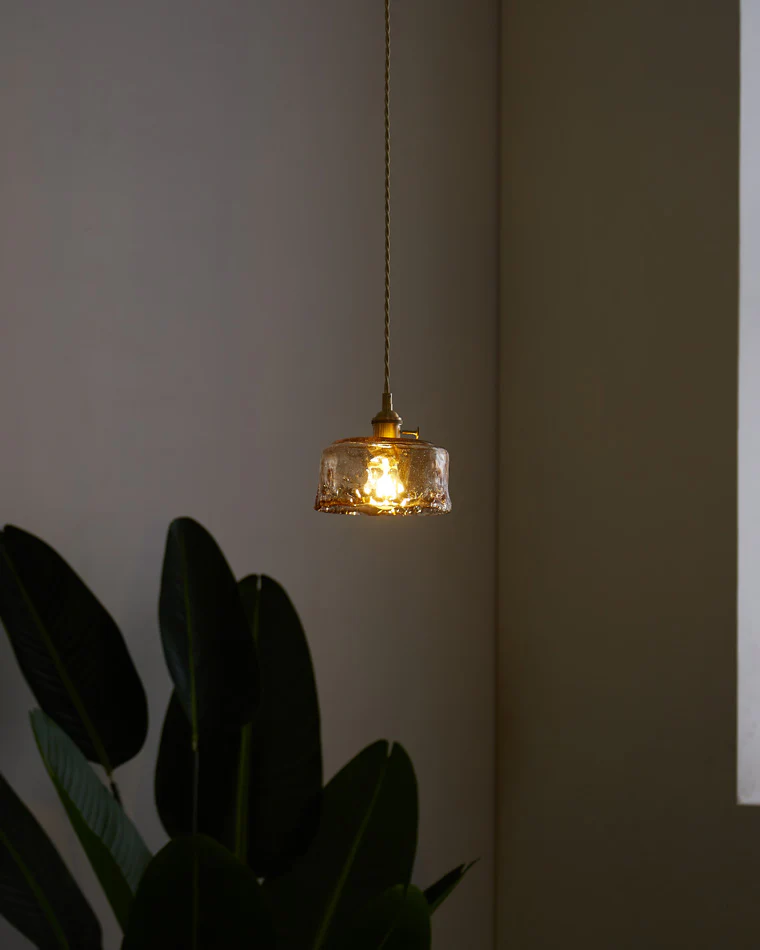 WOMO Amber Glass Small Pendant Light-WM2210 - Image 20