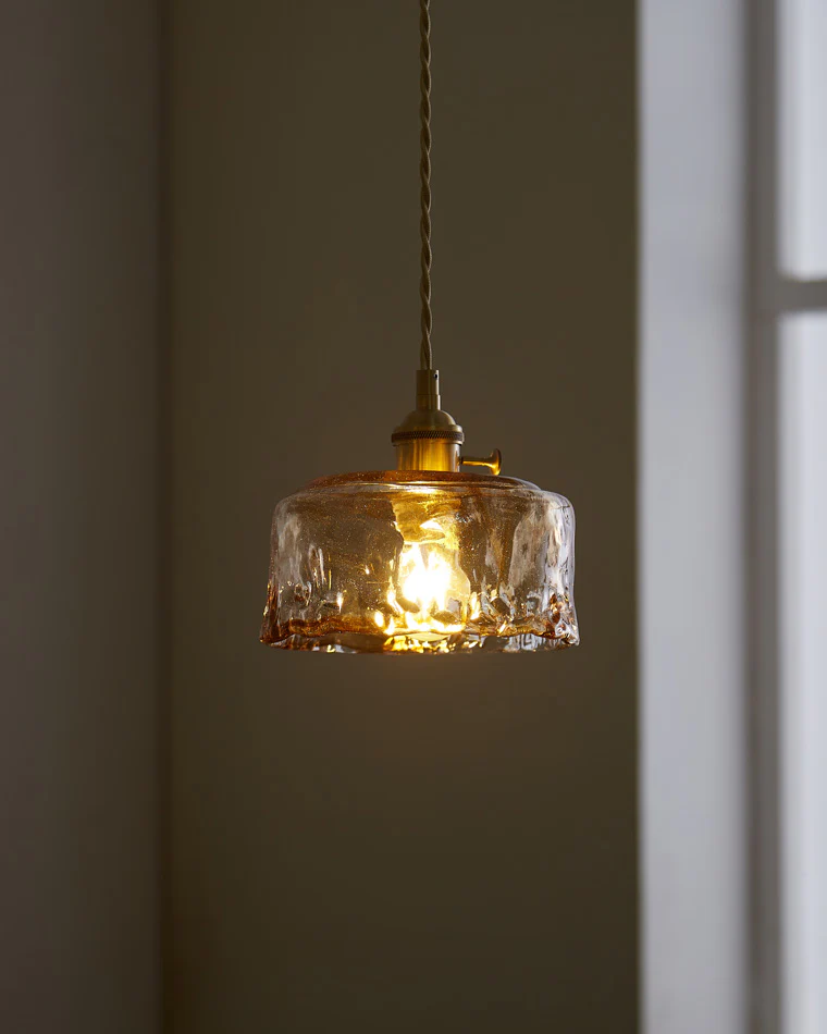 WOMO Amber Glass Small Pendant Light-WM2210 - Image 22