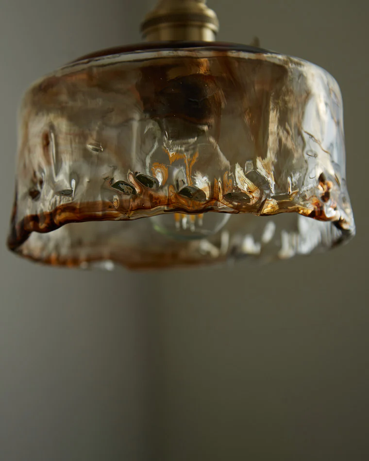 WOMO Amber Glass Small Pendant Light-WM2210 - Image 26
