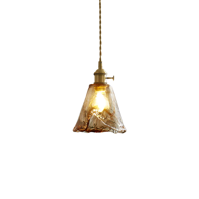 WOMO Amber Glass Small Pendant Light-WM2210 - Image 28