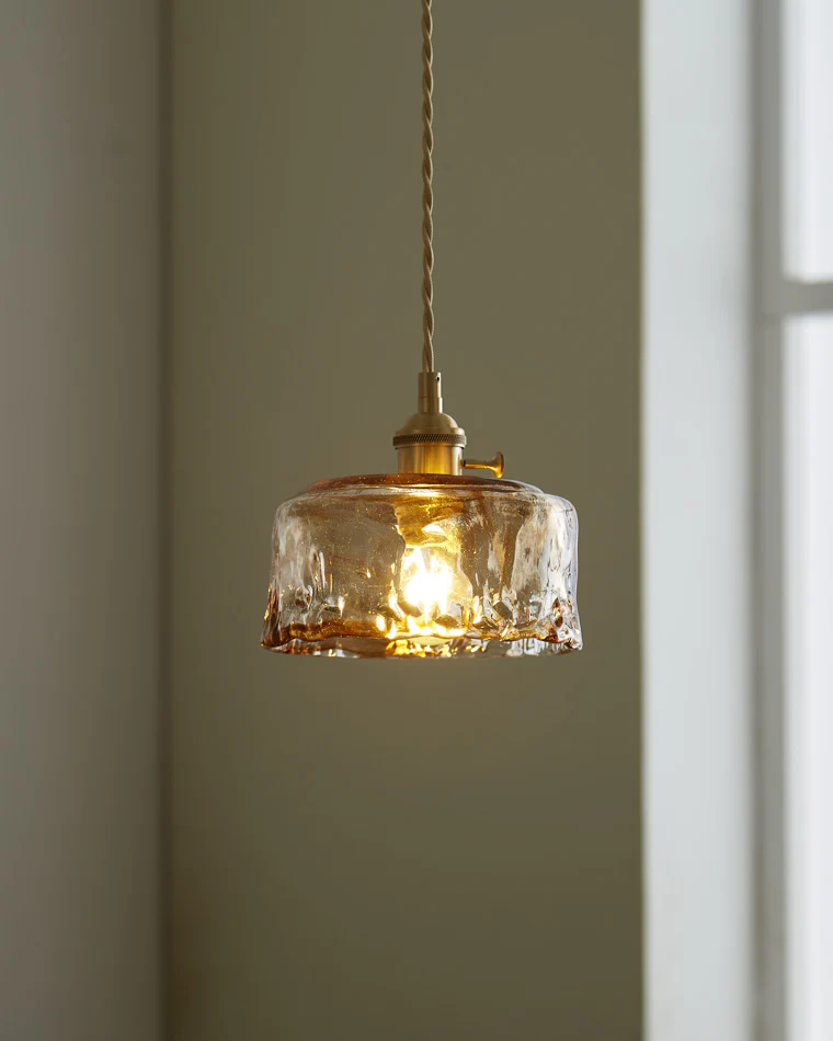 WOMO Amber Glass Small Pendant Light-WM2210 - Image 4