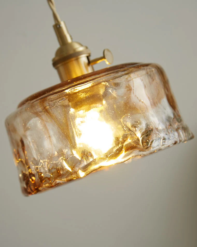WOMO Amber Glass Small Pendant Light-WM2210 - Image 5